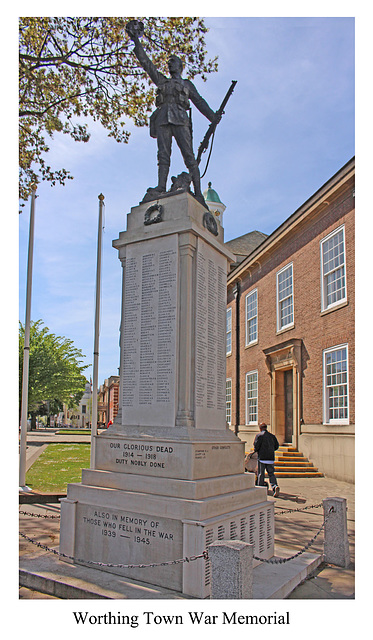 Worthing Town War Memorial from north 14 5 2019