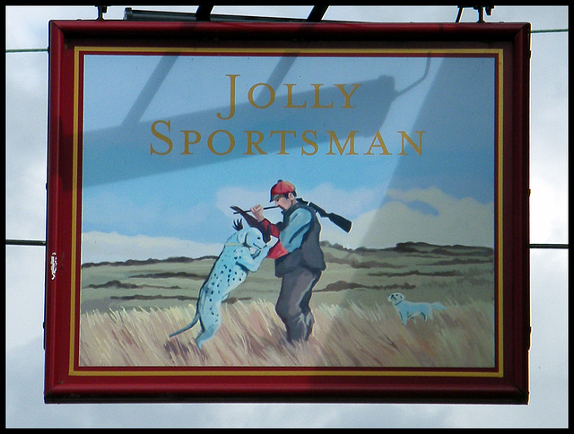 Jolly Sportsman pub sign