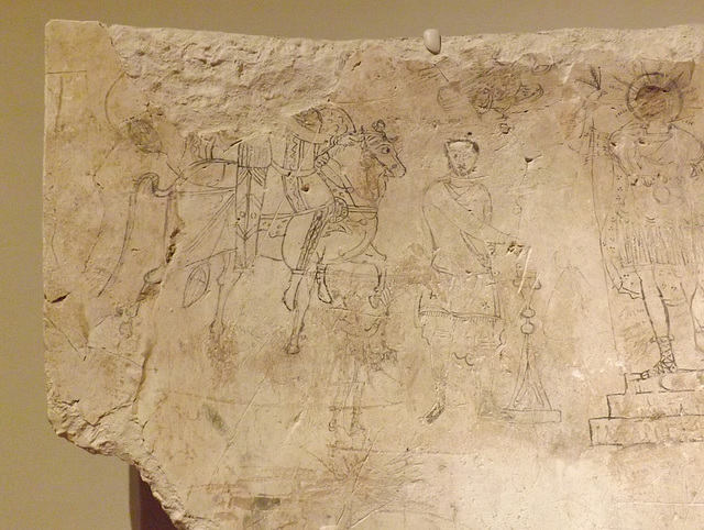 Detail of the Sacrifice Scene from Dura-Europos in the Yale University Art Gallery, October 2013