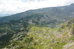 Bulgaria, Rila Mountain Range with Two of Seven Rila Lakes: The Fish and The Trefoil