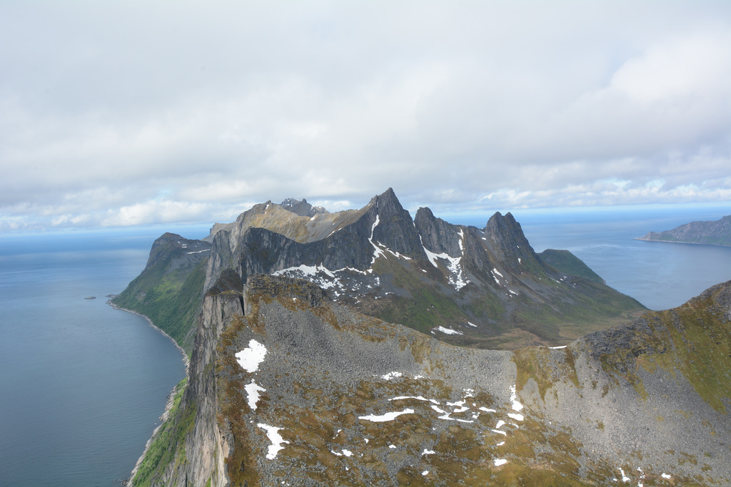 Norway, The Island of Senja, North View from the Top of Segla