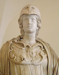 Detail of the Ludovisi Athena in the Palazzo Altemps, June 2014