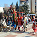 Bulgaria, Blagoevgrad, The Whole Family at the Carnival "Procession of the Kukers"