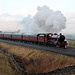 LMS class 6P Jubilee 4-6-0 45699 GALATEA with 1Z87 14.25 Carlisle - London Euston The Winter Cumbrian Mountain Express at Greengate 17th February 2018