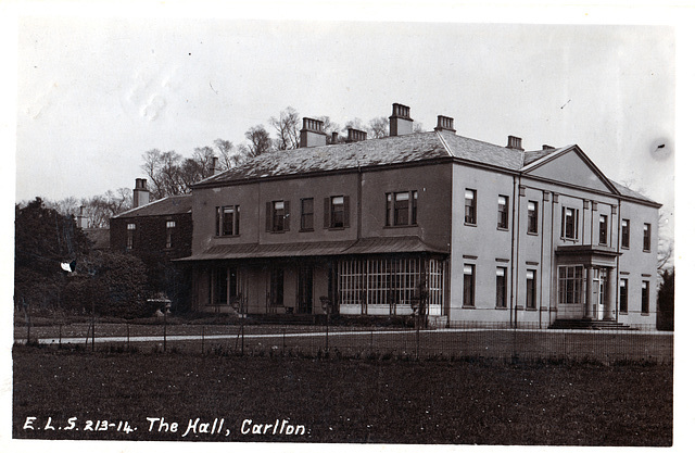 Carlton In Lindrick Hall, Nottinghamshire (Demolished)