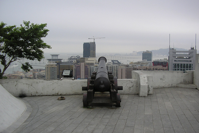 Cannon Guarding Macau