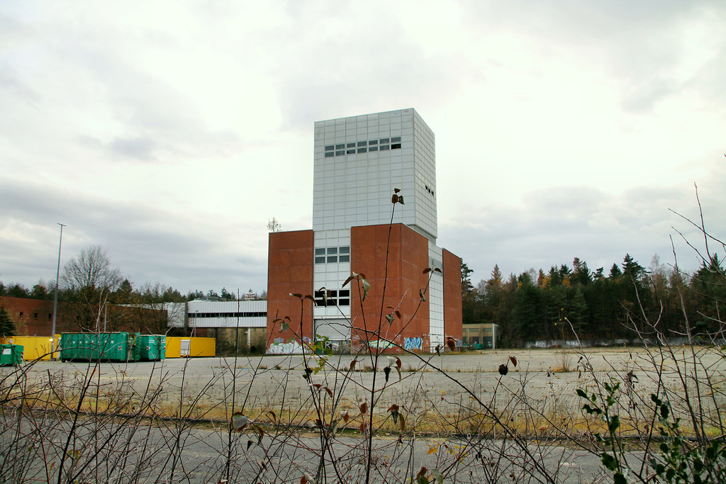 Förderturm über dem ehem. Schacht An der Haard 1 der Zeche Ewald Fortsetzung (Haard, Datteln) / 1.12.2018