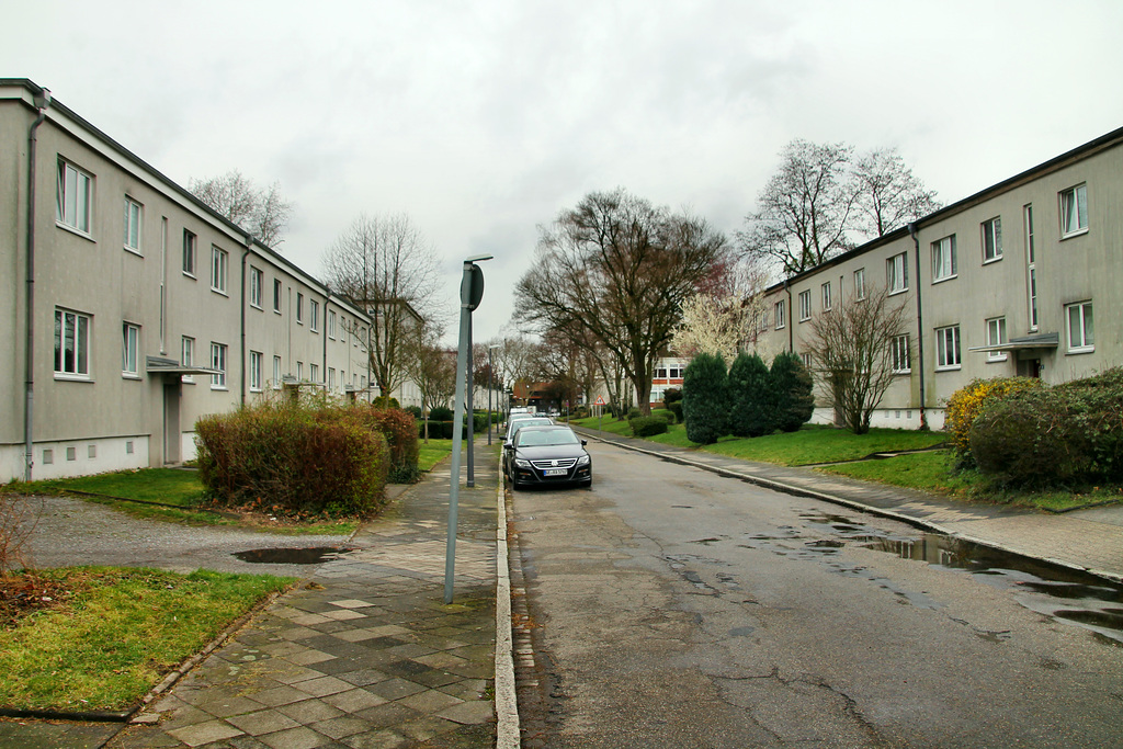 Brakestraße (Siedlung Spinnstuhl, Gelsenkirchen-Hassel) / 9.03.2019