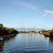 Blick auf den Rhein-Herne-Kanal mit dem Hafen Victor (Castrop-Rauxel) / 25.09.2021