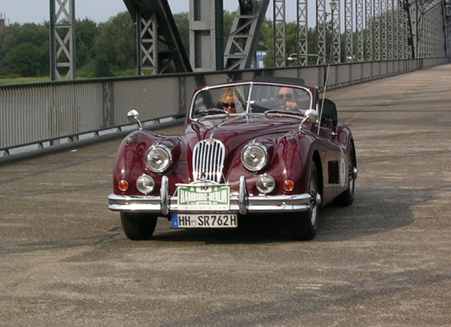 Jaguar XK 140 1954, Oldtimer-Rallye Hamburg - Berlin