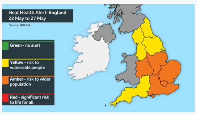 shw[26] - Heat Alerts : England - 22/27 May 2026
