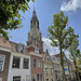 Delft with Nieuwe Kerk steeple
