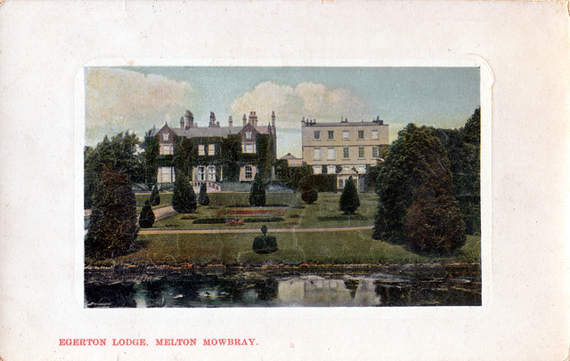 Egerton Lodge, Melton Mowbray, Leiestershire (partly demolished)