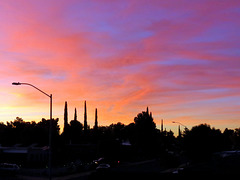Sunset Over The Neighborhood