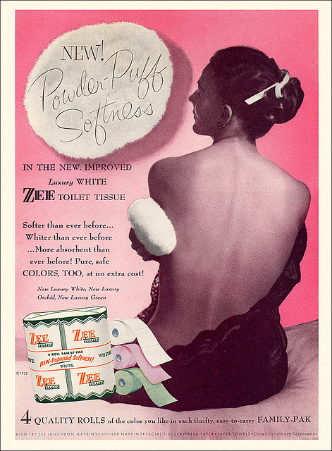 Zee Toilet Tissue Ad, 1952