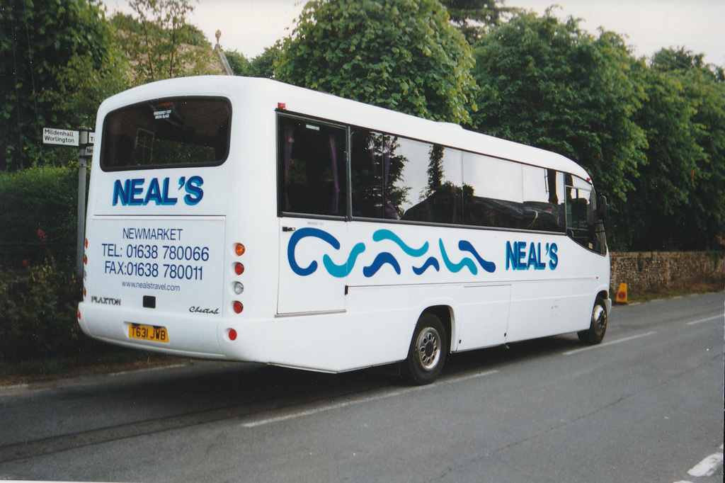 Neal’s Travel T631 JWB in Barton Mills – 13 Jun 1999 (417-6A)