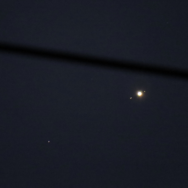 Jupiter & three of its moons