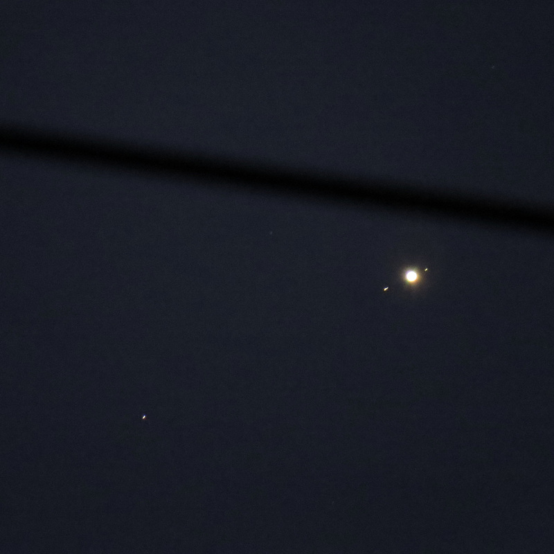 Jupiter & three of its moons