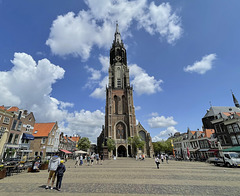 Delft, Grote Markt wityh Nieuwe Kerk