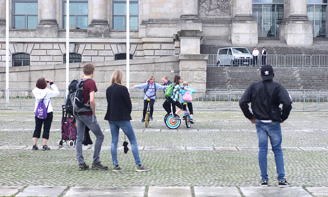 Outside the Reichstag Building