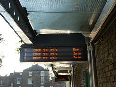 Bus shelter display in Cambridge - 1 Sep 2020 (P1070475)