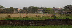 soccer match in the Yangon burbs