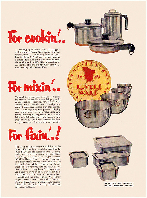 Revere Ware Ad, c1953