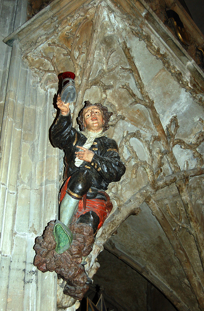 Detail in St Vitus Cathedral, Prague Castle, Prague