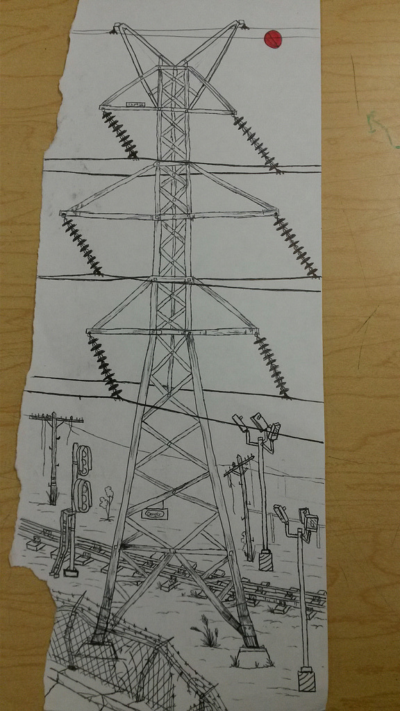 230kv Transmission Line and a Railroad