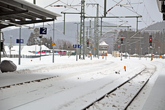 Bahnhof Titisee im im Januar 2019