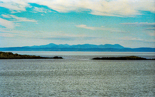 Jura to Kintyre and Isle of Arran mountains