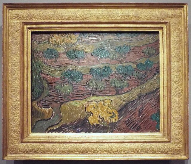 Olive Trees on a Hillside by Van Gogh in the Metropolitan Museum of Art, July 2023