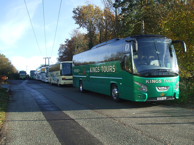 DSCF5976 Bury St. Edmunds Christmas Fayre visiting coaches - 26 Nov 2016