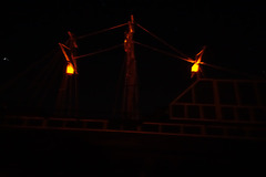 Ship Lanterns at Night