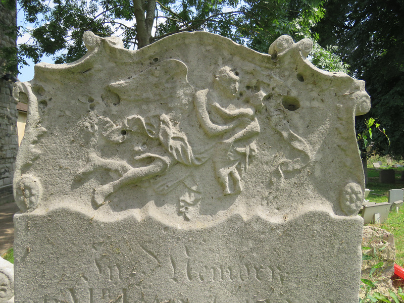 dagenham london church of st peter and st paul  (6) c18 gravestone of john cannon +1789