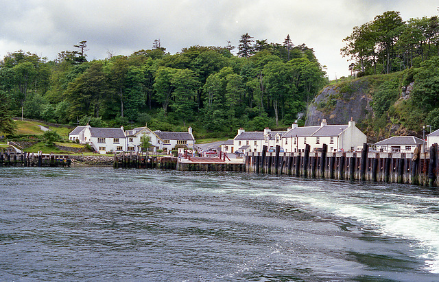 Port Askaig from Ferry leaving