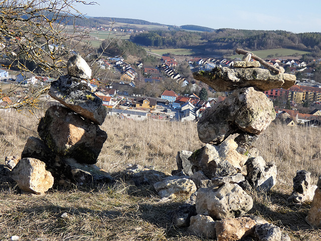 Blick vom Burgberg ins Tal