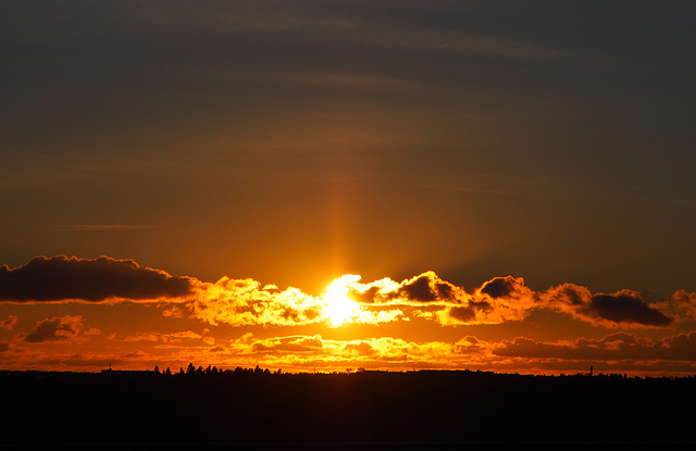 Sunset from the officewindow