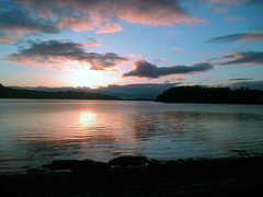 Sunset from Poolewe May 2004