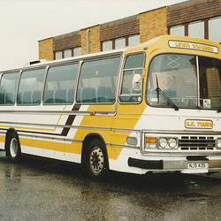 Lewis Travel (Suffolk) NJS 43S in Mildenhall – July 1988 (70-8)