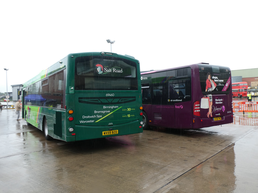 First Midland Red 69460 (WX59 BZO) and 64045 (LK08 FME) - 27 Jul 2019 (P1030255)