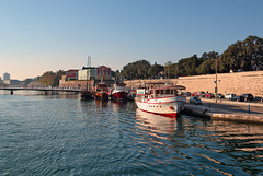 Schifffahrt Kornaten (1) - Abfahrt vom Hafen in der Altstadt von Zadar