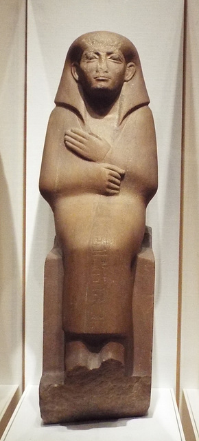 Egyptian Statue of a Seated Man in the Virginia Museum of Fine Arts, June 2018