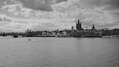 View across the Rhine to Cologne's old town