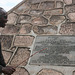 Plaque at the Source of the Nile identifying the European Explorers involved in its identification, and the succession of streams that deliver water from here to the Mediterranean Sea