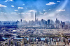 Dubai aus dem Flugzeug