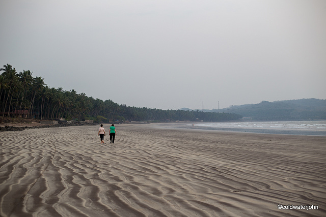 Early evening on Nandgaon beach