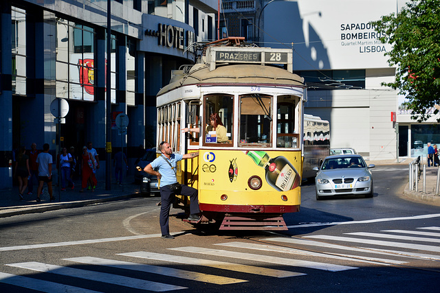 Lisbon 2018 – Eléctrico 578 at the Praça Martim Moniz