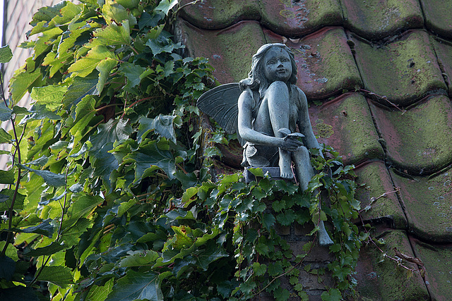 20140908 4895VRAw [NL] Engel-Skulptur, Terschelling