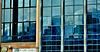 The Sage reflected in The Law Courts. Newcastle Quayside